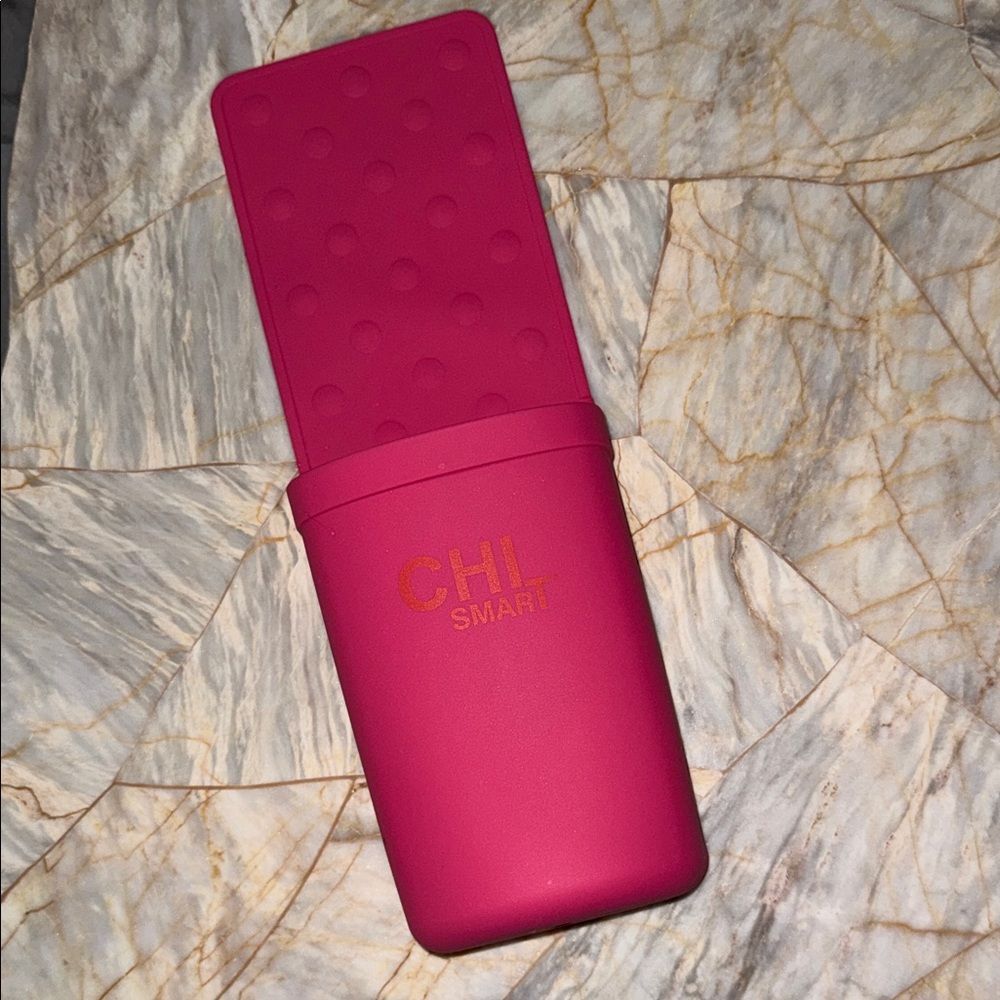 CHI Smart Pink Silicone Heat Resistant Iron Mat and Pouch Travel Sleeve